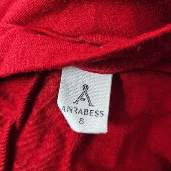 Anrabess Womens Flowy Tiered Boho Red Dress Casual & Comfortable Size Small - Picture 11 of 12